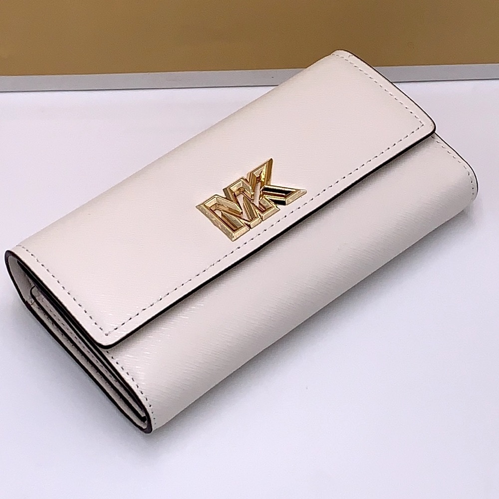 NWT MICHAEL KORS MIMI LARGE BIFOLD WALLET OPTIC WHITE COLOR - Picture 14 of 16